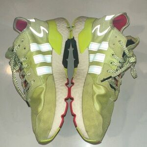 Adidas Lime Green Women’s Nite Jogger Sneakers with Reflective Accents